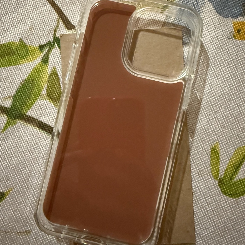 Clear and Brown Phone Case